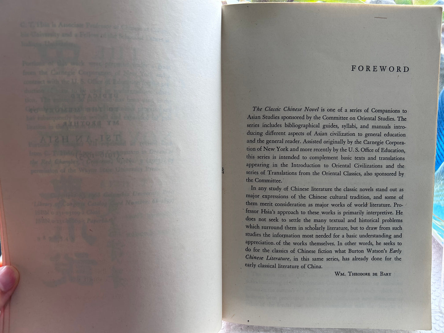 1968年首版《中國古典小說》夏志清著The Classic Chinese Novel: A Critical Introduction by C. T. Hsia, Columbia University Press 1968 First Edition