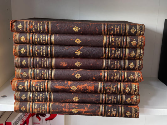 Complete 8-Volume Set Great Men and Famous Women (1894) Edited by Charles F. Horne 1894年首版全套8冊《偉人與名媛》