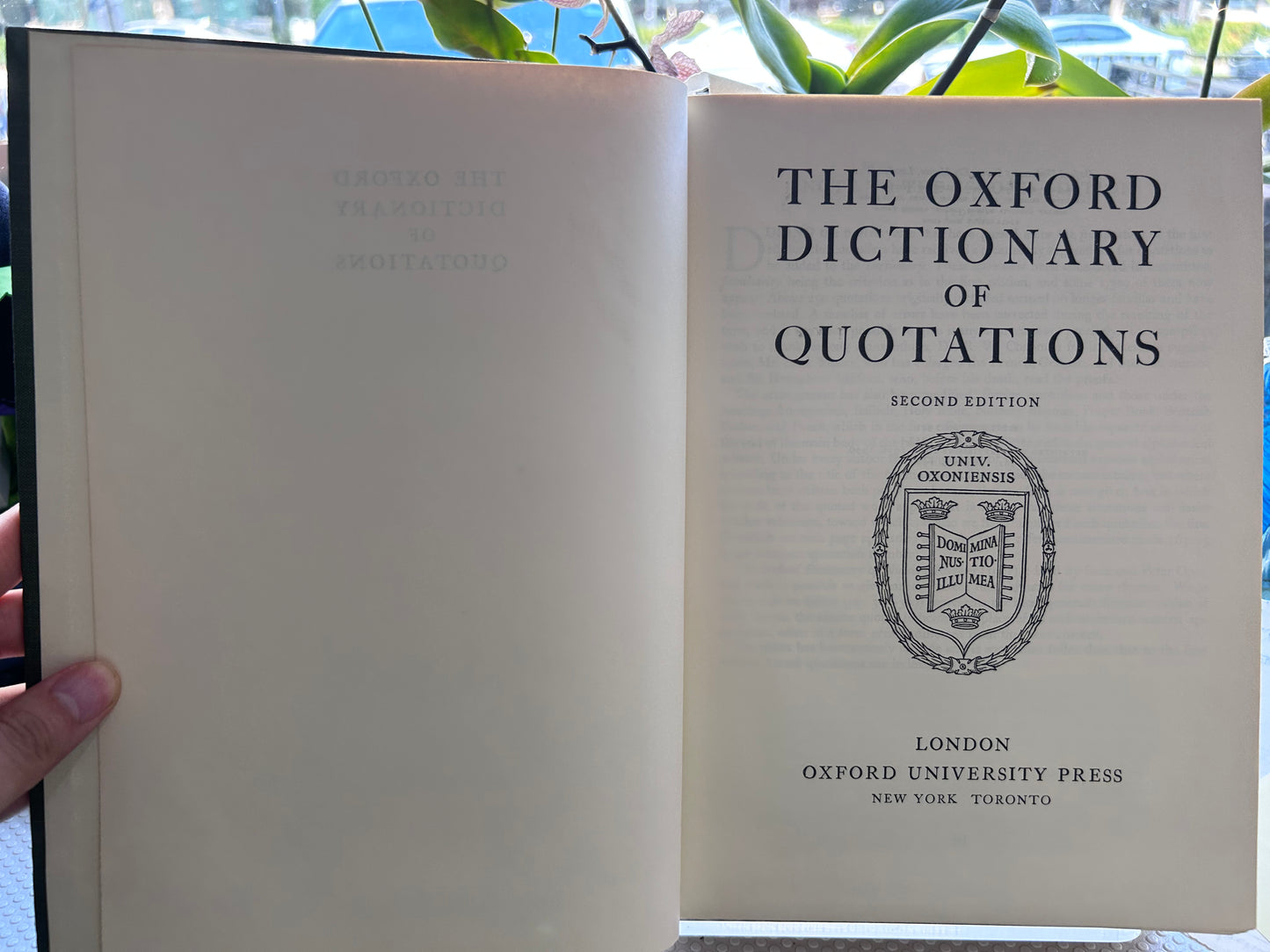 The Oxford Dictionary of Quotations (Second Edition, 1966 Printing) 《牛津名言大詞典》第二版精裝本