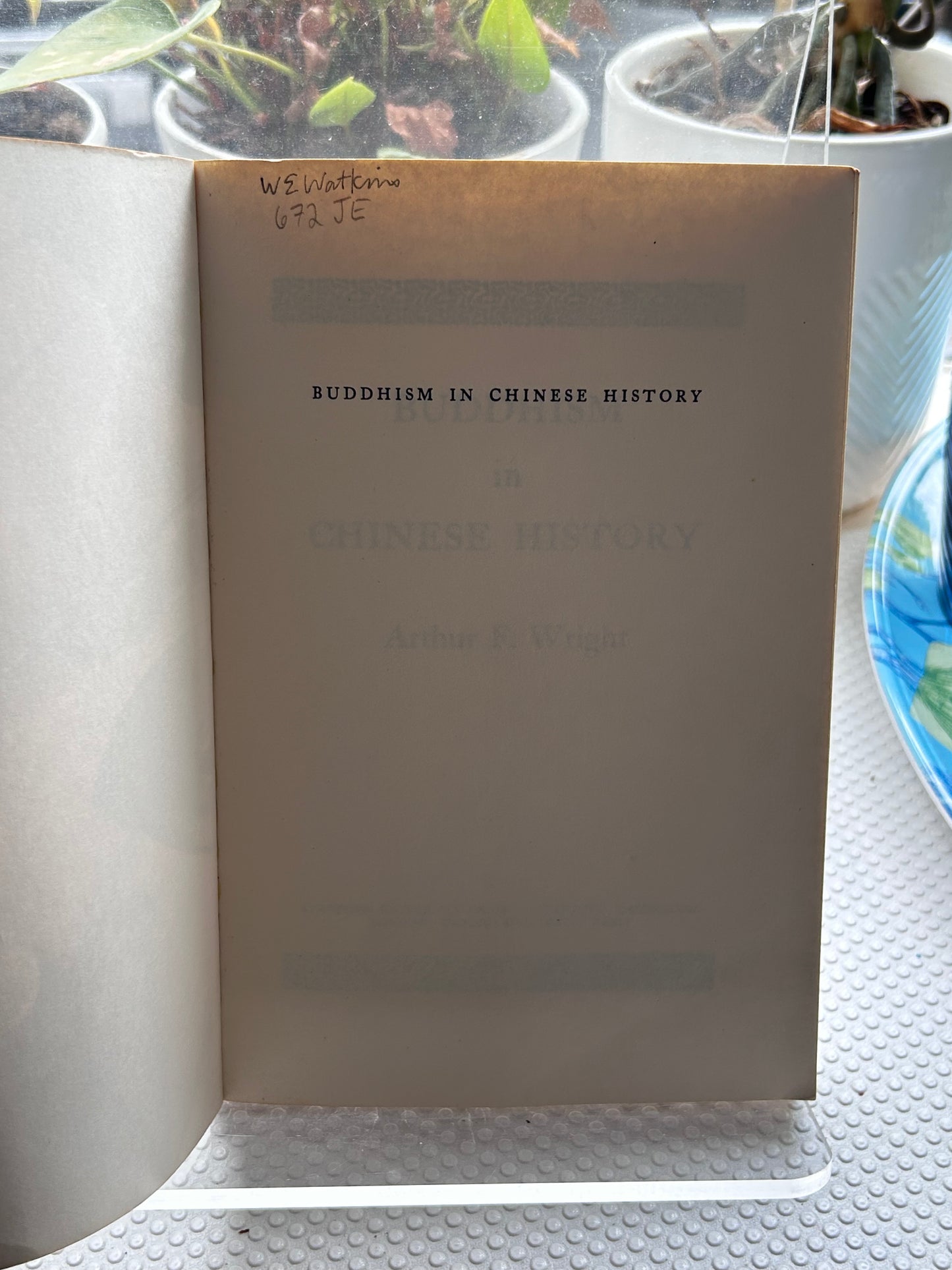 《中國歷史中的佛教》1959年初版Buddhism in Chinese History by Arthur F. Wright, Stanford University Press