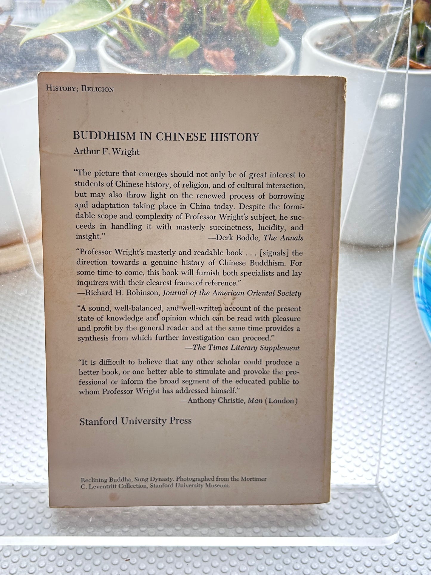 《中國歷史中的佛教》1959年初版Buddhism in Chinese History by Arthur F. Wright, Stanford University Press