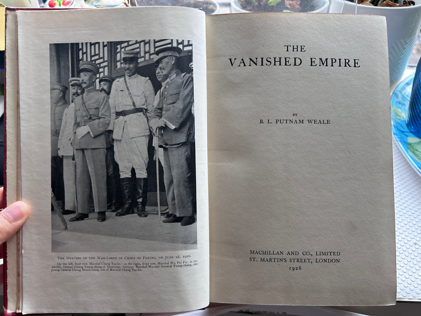 【作者親簽 】1926 年首版《消失的帝國》The Vanished Empire by B. L. Putnam Weale, Rare Edinburgh-Printed Association Copy with Author’s initial signature