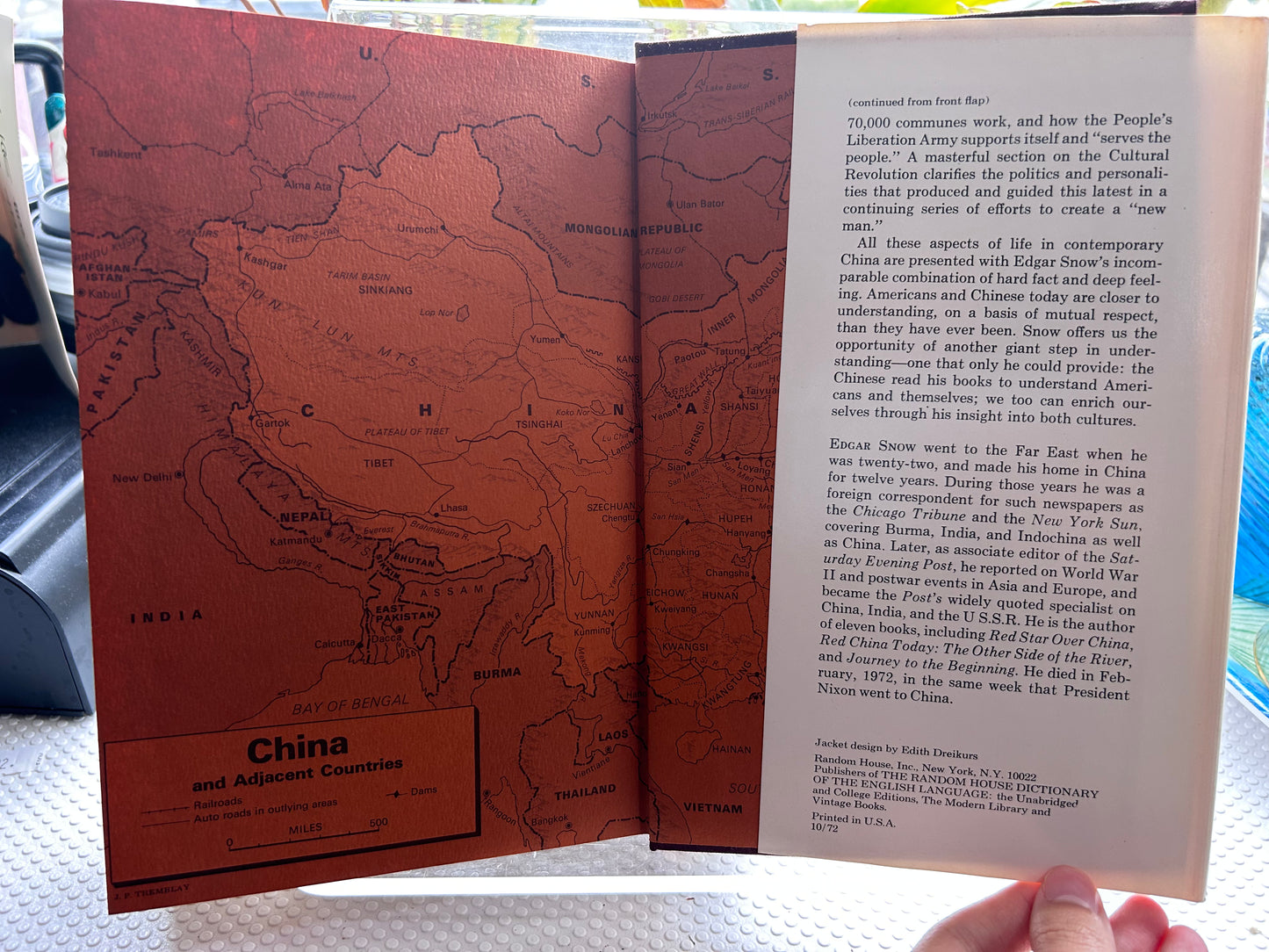 《長期的革命》埃德加·斯諾 1972 年初版精裝 The Long Revolution by Edgar Snow