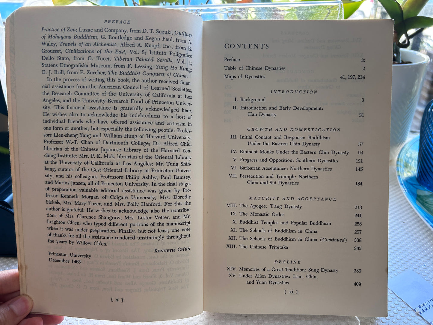 1972年Kenneth Ch'en 著作《中國佛教：歷史概覽》Buddhism in China: A Historical Survey by Kenneth Ch'en