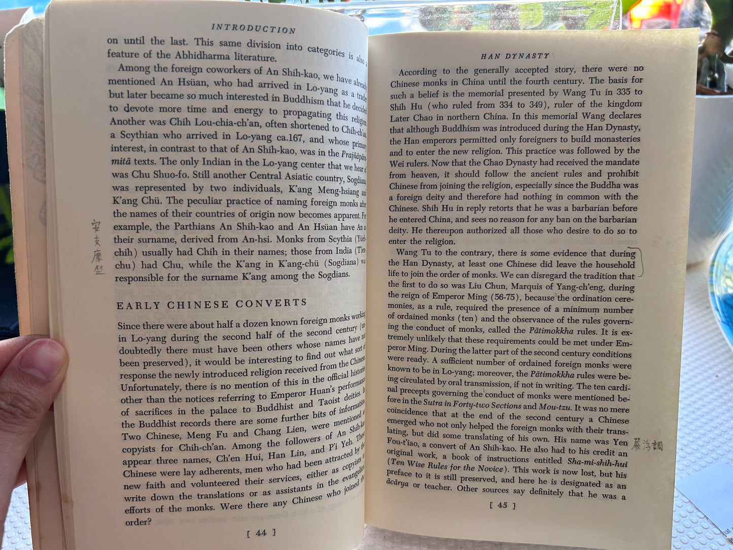1972年Kenneth Ch'en 著作《中國佛教：歷史概覽》Buddhism in China: A Historical Survey by Kenneth Ch'en