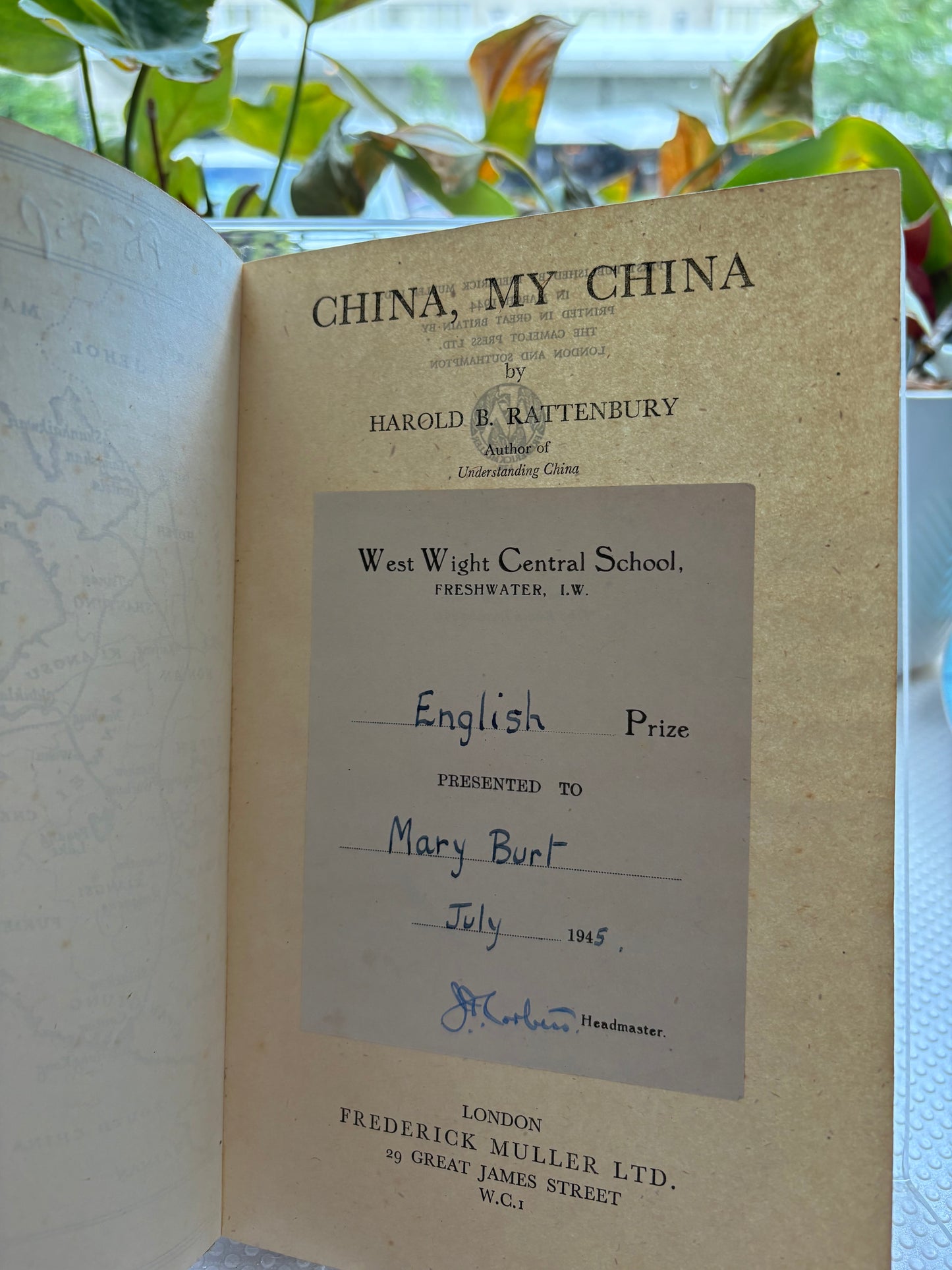 《我与中国》 (China My China)  1944年首版