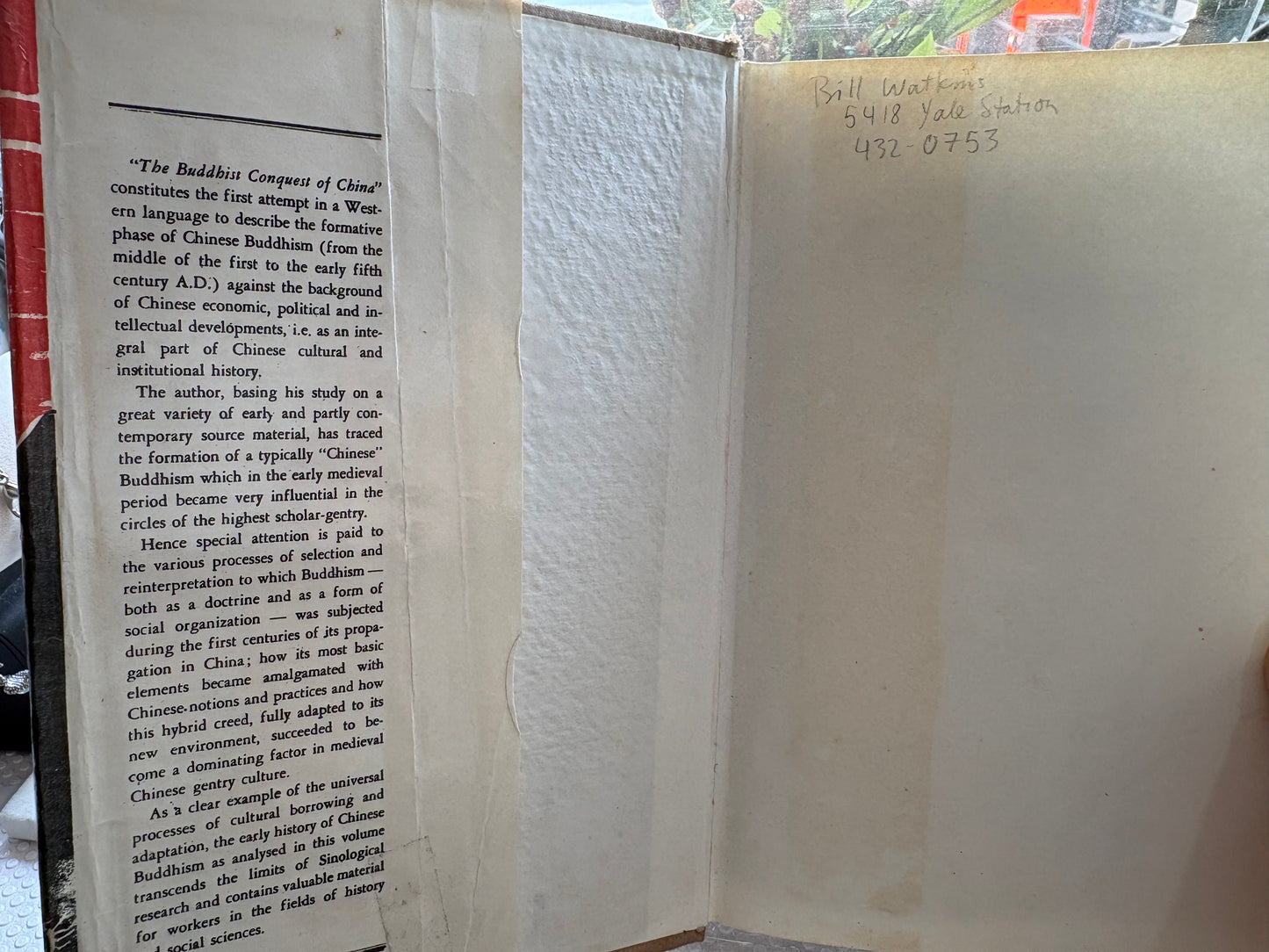【漢學界殿堂級鉅著/1959年Brill初版全本《佛教征服中國》The Buddhist Conquest of China (1959 First Edition, Complete in One Volume) by E. Zürcher – Published by E.J. Brill, Leiden. Rare Hardcover