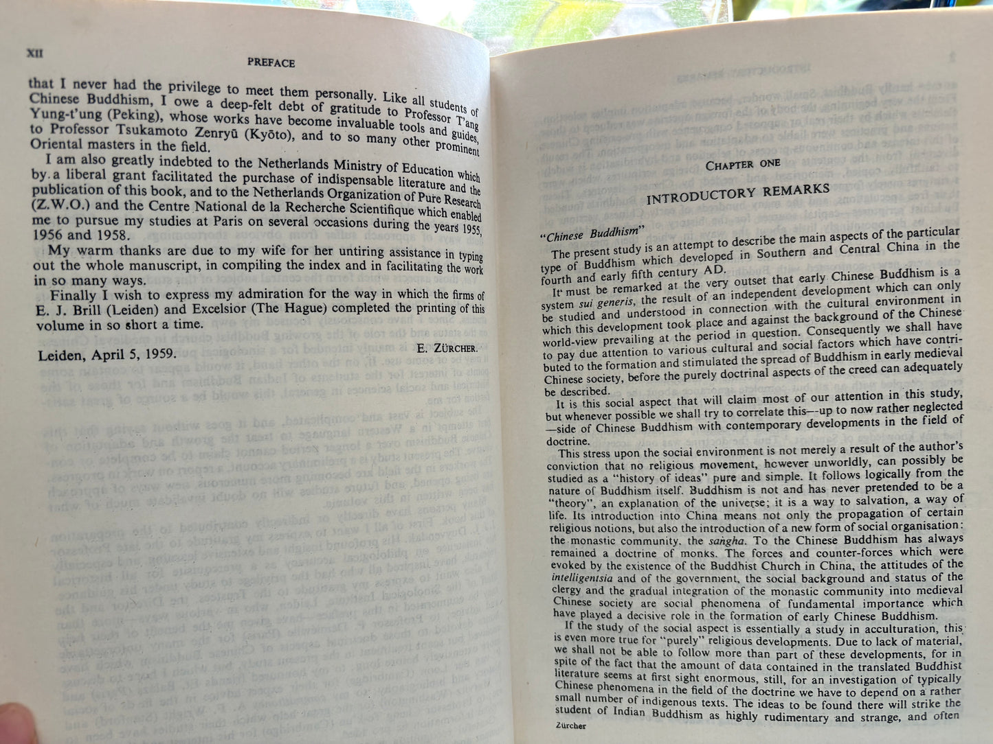 【漢學界殿堂級鉅著/1959年Brill初版全本《佛教征服中國》The Buddhist Conquest of China (1959 First Edition, Complete in One Volume) by E. Zürcher – Published by E.J. Brill, Leiden. Rare Hardcover