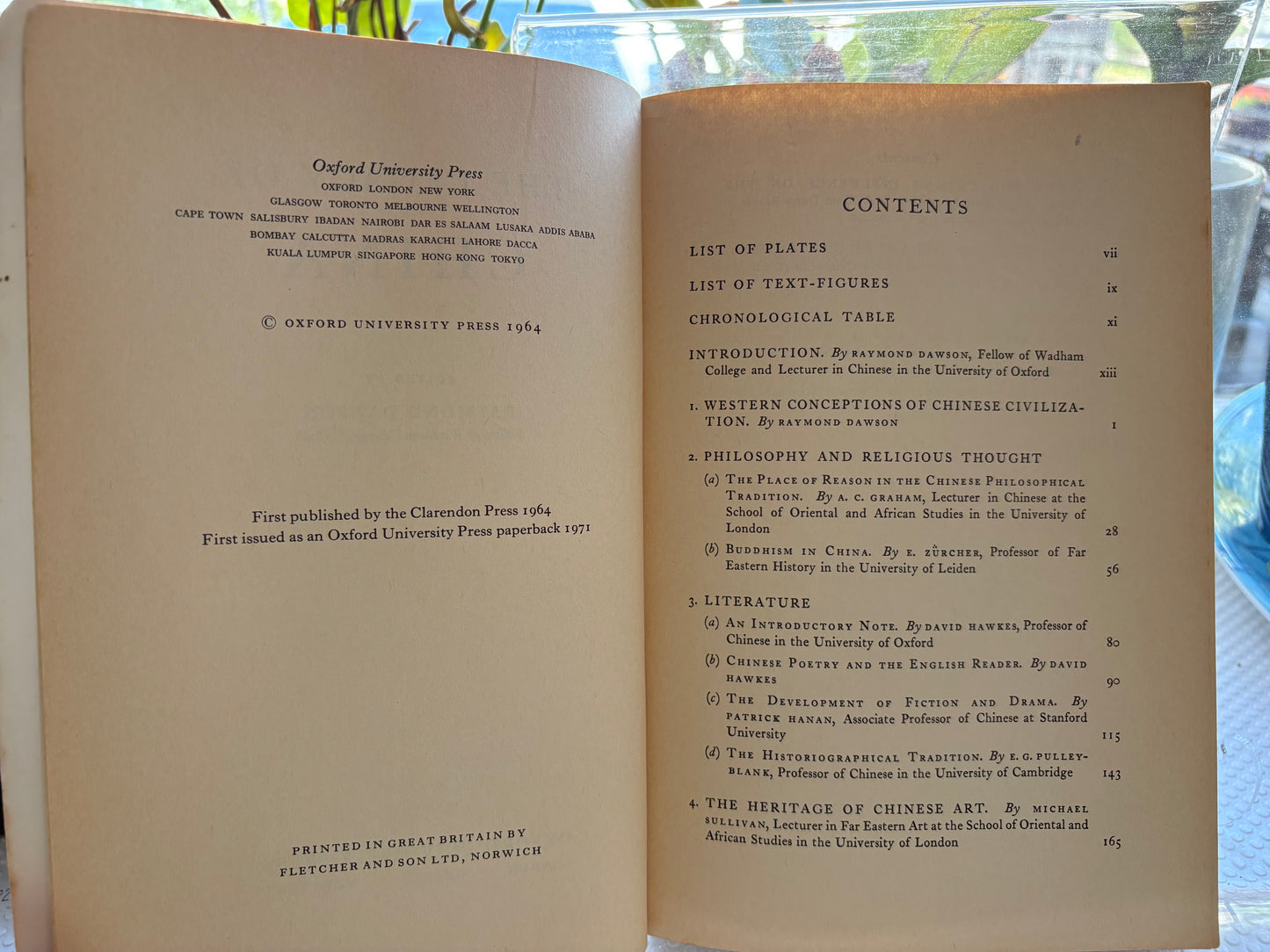 1971年牛津大學初版平裝《中國的遺產》雷蒙德·道森編The Legacy of China (1971 First Oxford Paperback Edition) Edited by Raymond Dawson – Featuring Essays by Joseph Needham & E. Zürcher. With Intellectual Marginalia