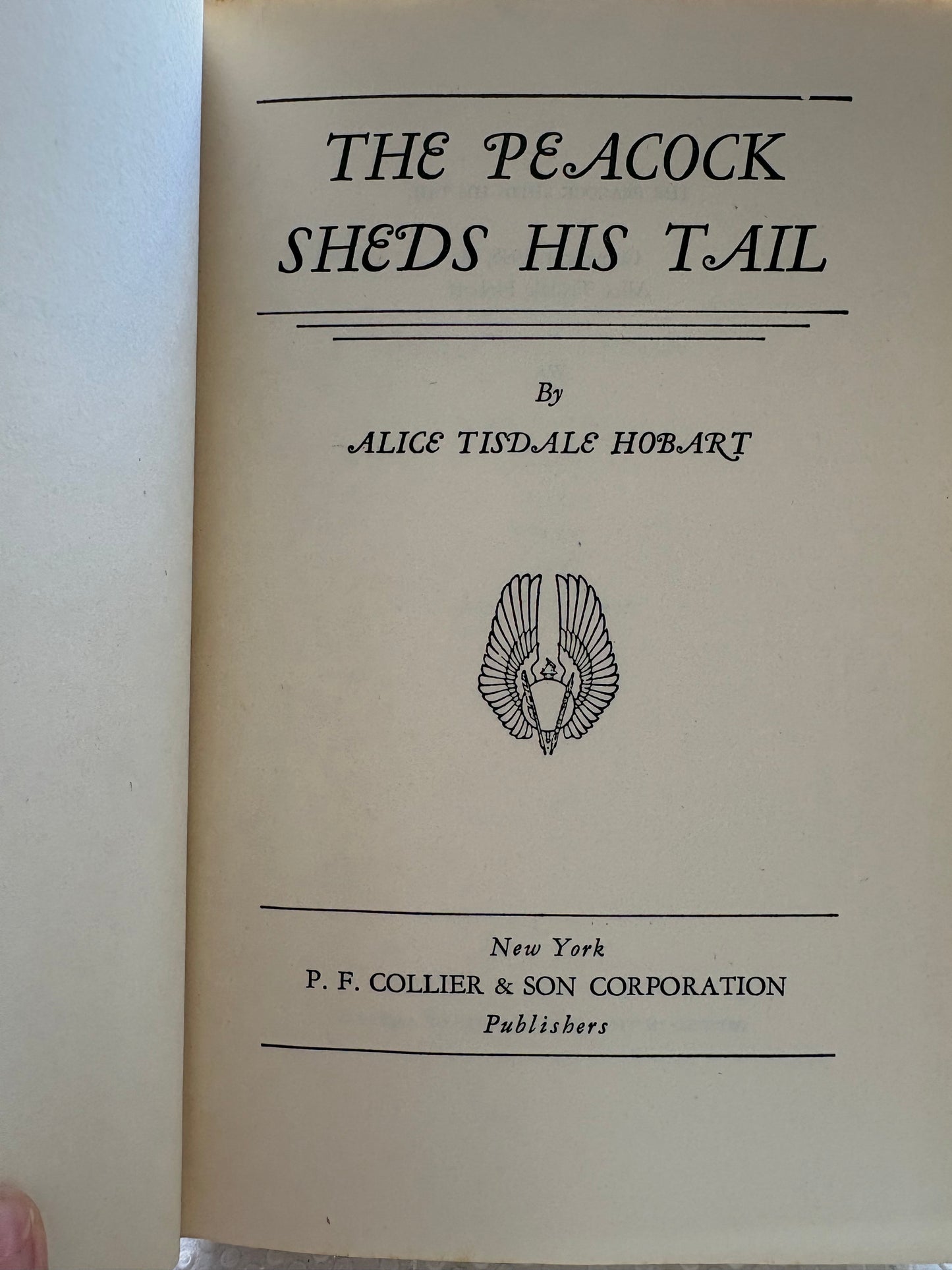 1930年代愛麗絲·霍巴特精選套書（全六冊）Collected Works of Alice Tisdale Hobart 6-Volume Set Publisher P. F. Collier & Son Corp.