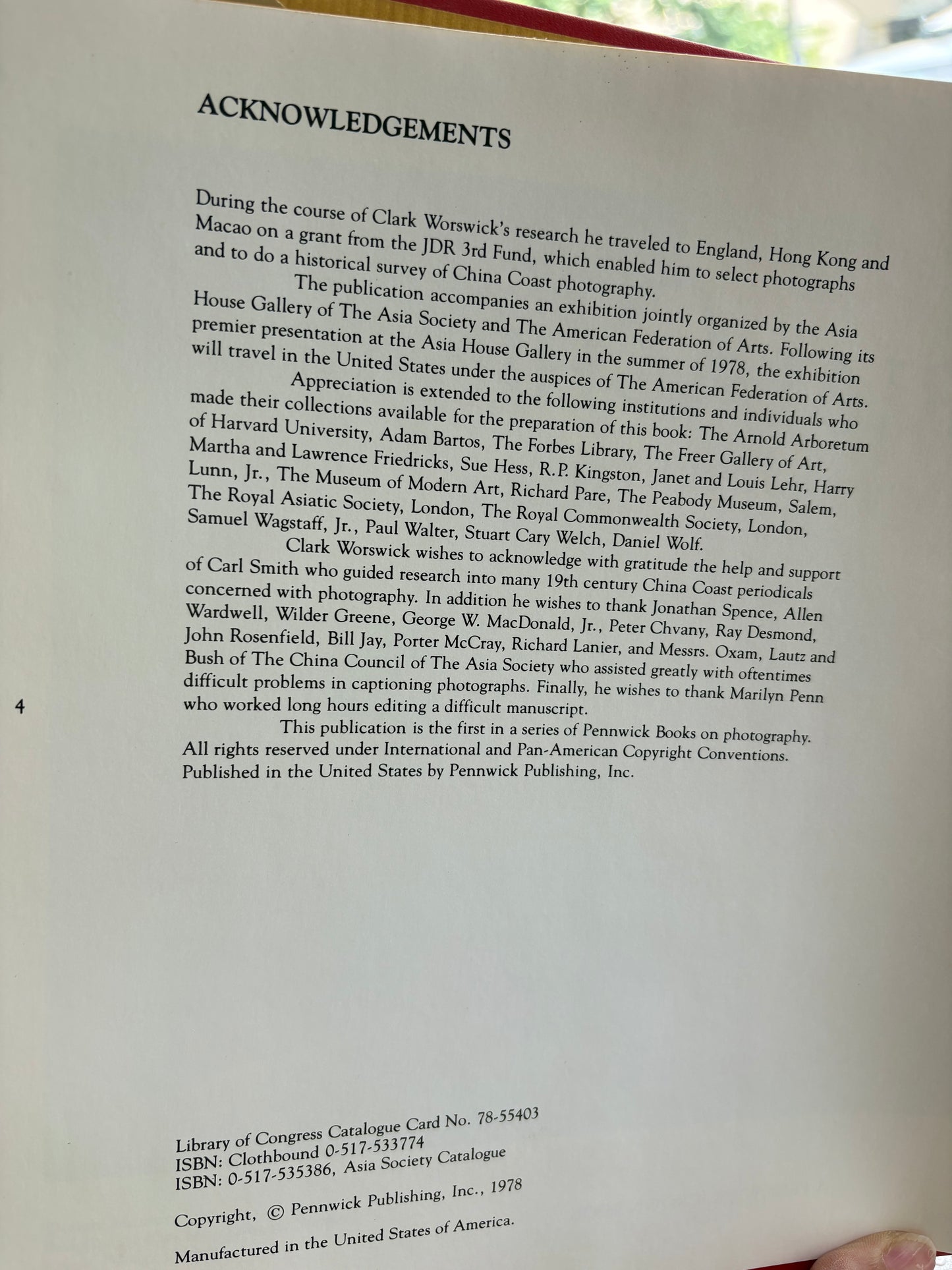 1978 Signed 1st Ed "Imperial China: Photographs 1850-1912" (Clark Worswick) w/ Rare 2008 WSJ Confucius Descendant Kung Te-cheng Full-Page Obituary 《皇帝中國：1850-1912年攝影集》1978年第一版 附主編親筆簽名、2008年《華爾街日報》孔子嫡孫訃告
