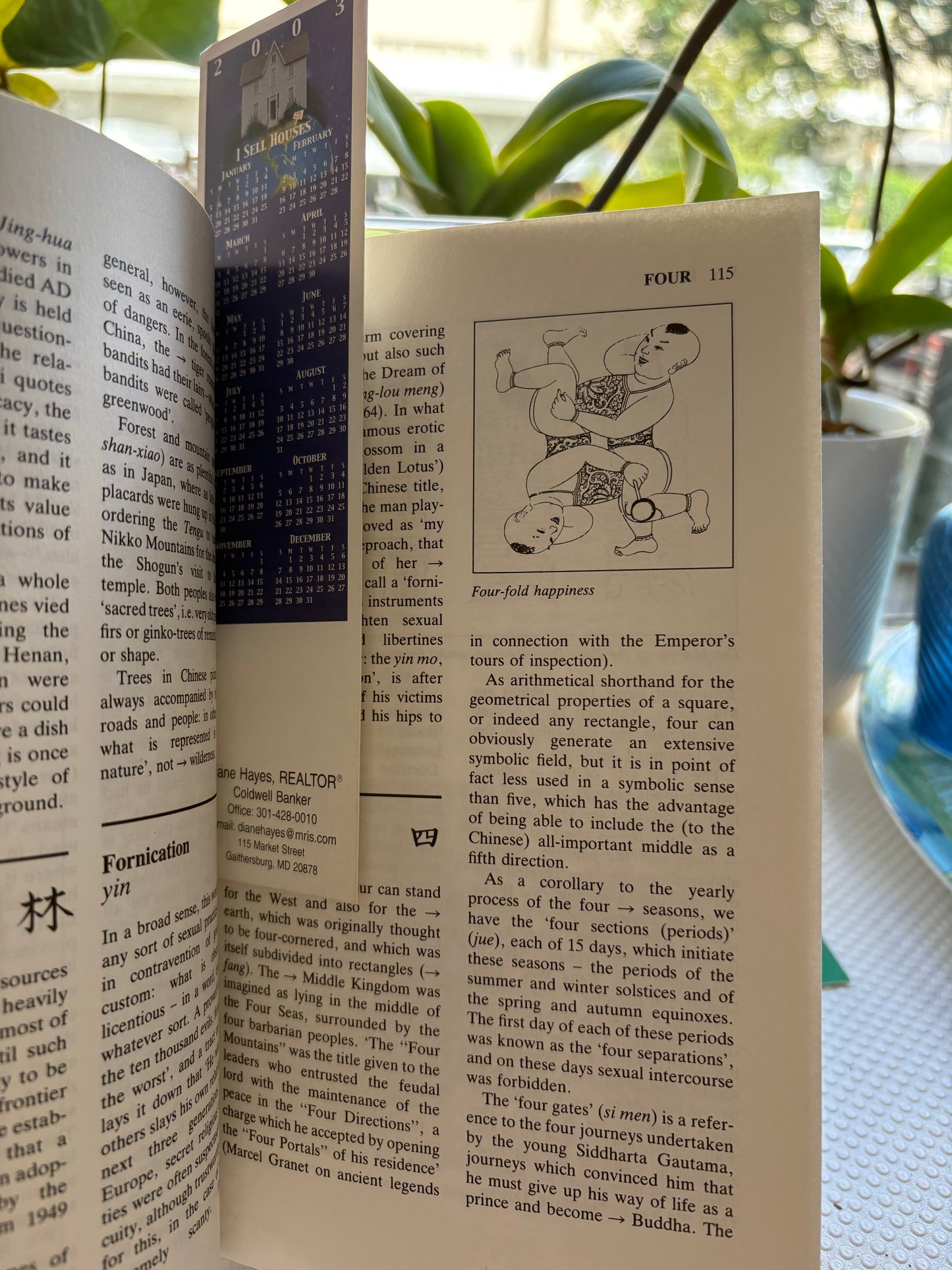 【外交官案頭工具書】2003年《中國符號詞典》附史大偉國務院時期親筆簽名与時代書籤A Dictionary of Chinese Symbols (Routledge) — Inscribed & Dated by Stephen Schlaikjer