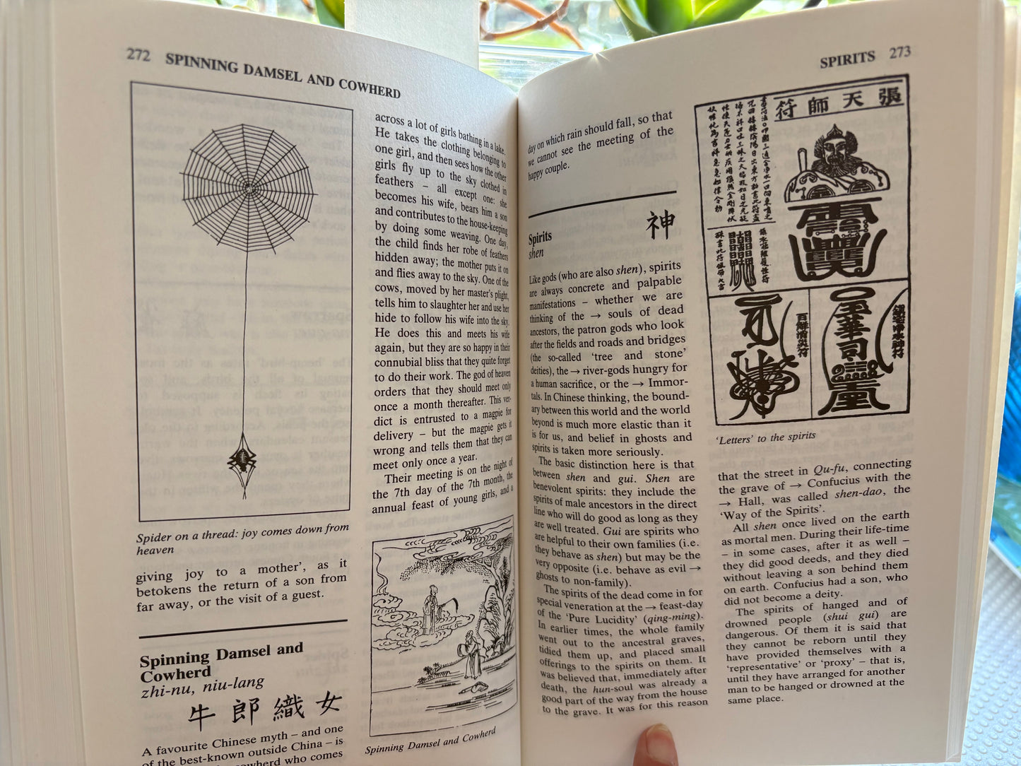 【外交官案頭工具書】2003年《中國符號詞典》附史大偉國務院時期親筆簽名与時代書籤A Dictionary of Chinese Symbols (Routledge) — Inscribed & Dated by Stephen Schlaikjer