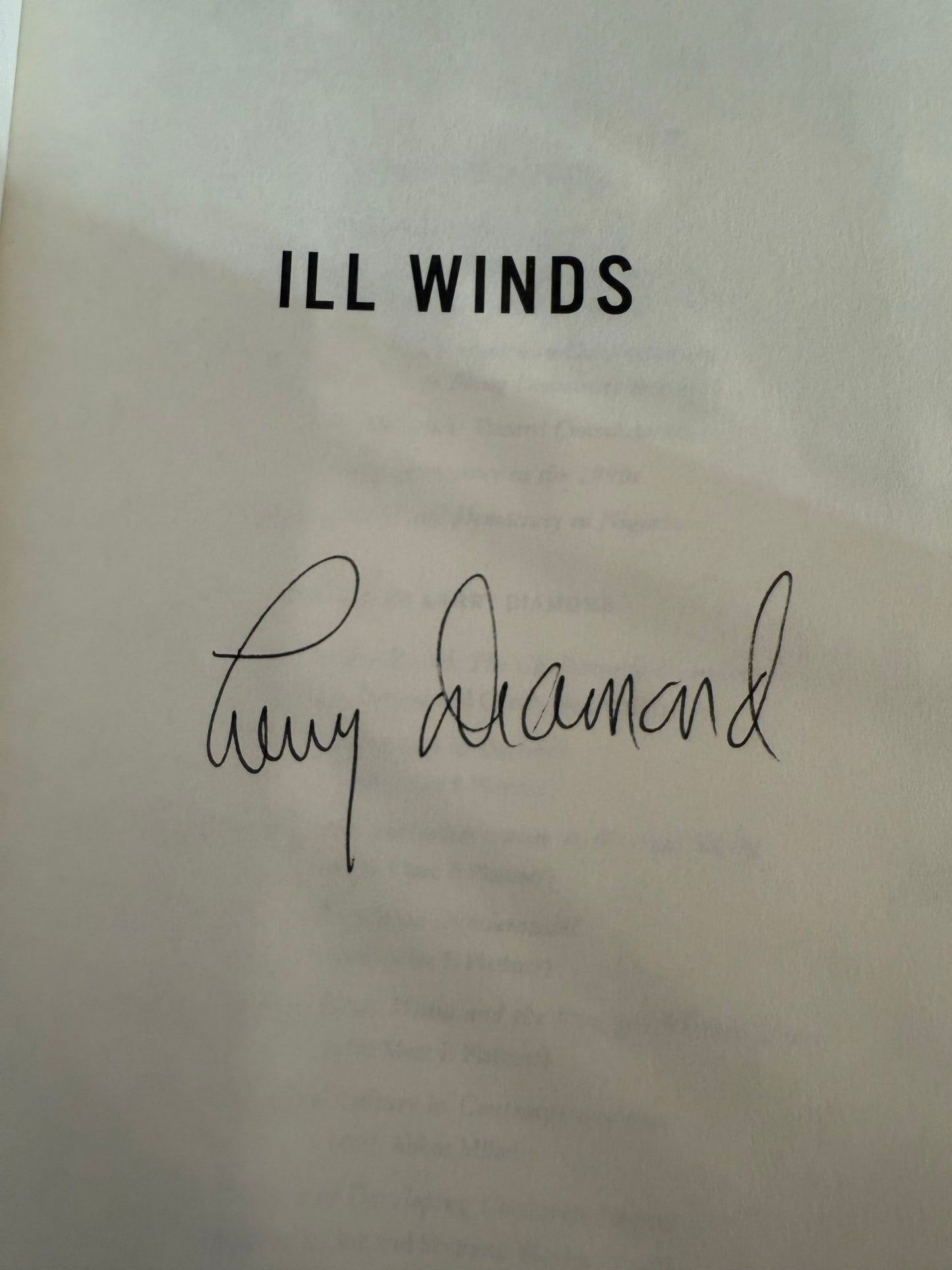 Ill Winds (Signed by Author)