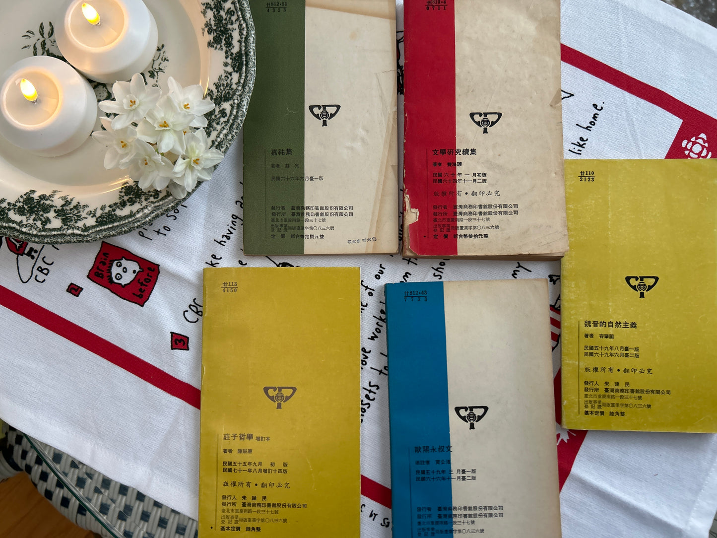 王雲五主編的有關文學哲學5本