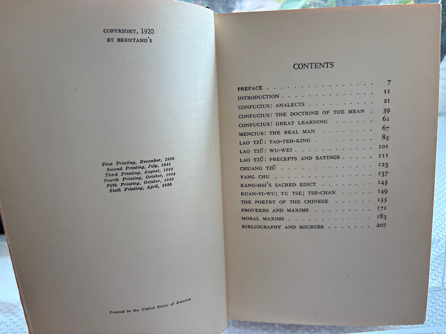 名家流转本：1935年版中国智慧 Rare Association Copy: "The Wisdom of the Chinese" (1935)