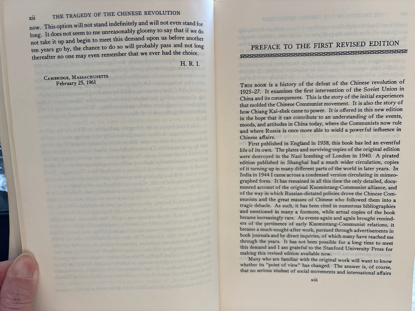 The Tragety of the Chinese Revolution