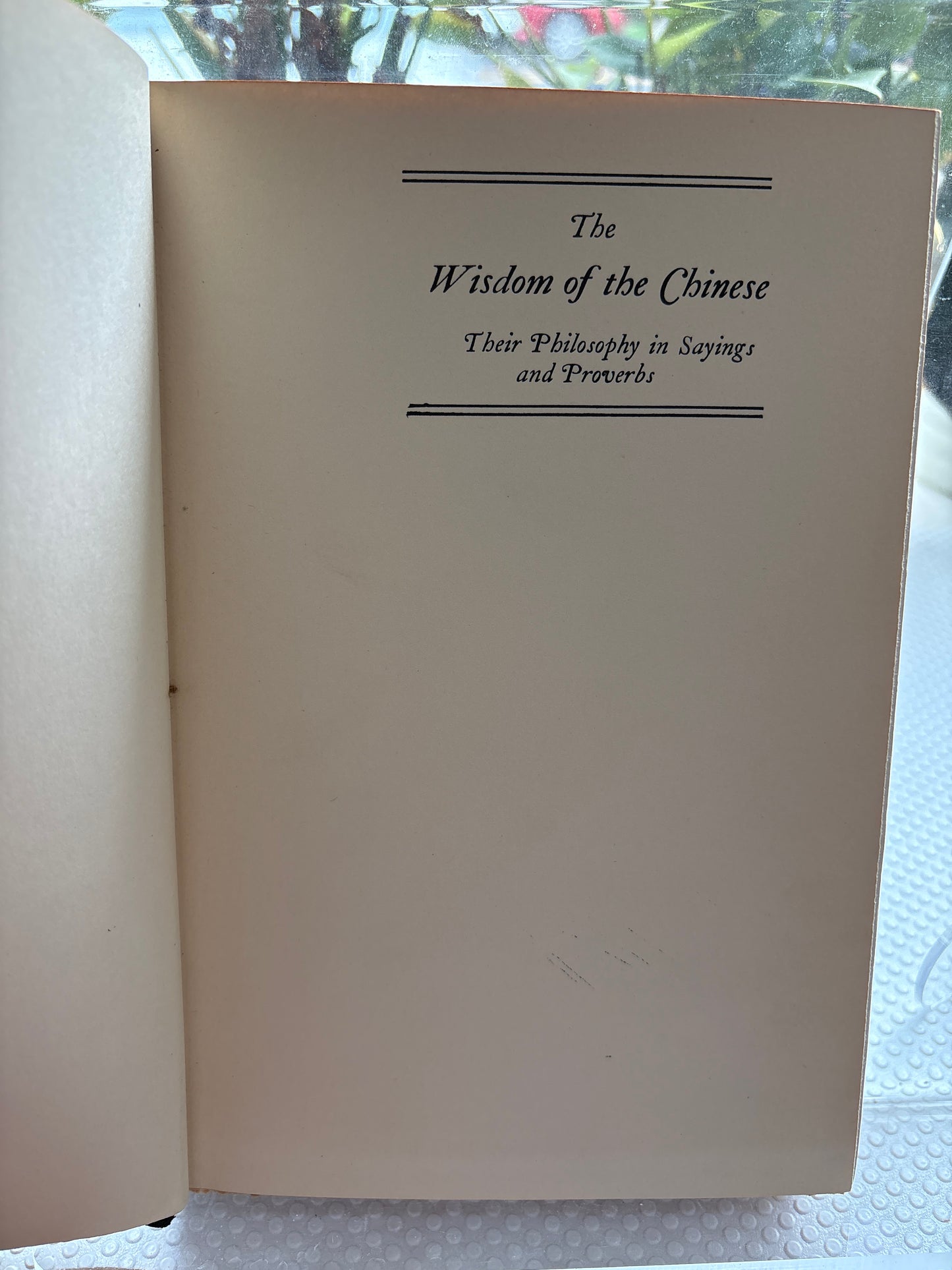 名家流转本：1935年版中国智慧 Rare Association Copy: "The Wisdom of the Chinese" (1935)