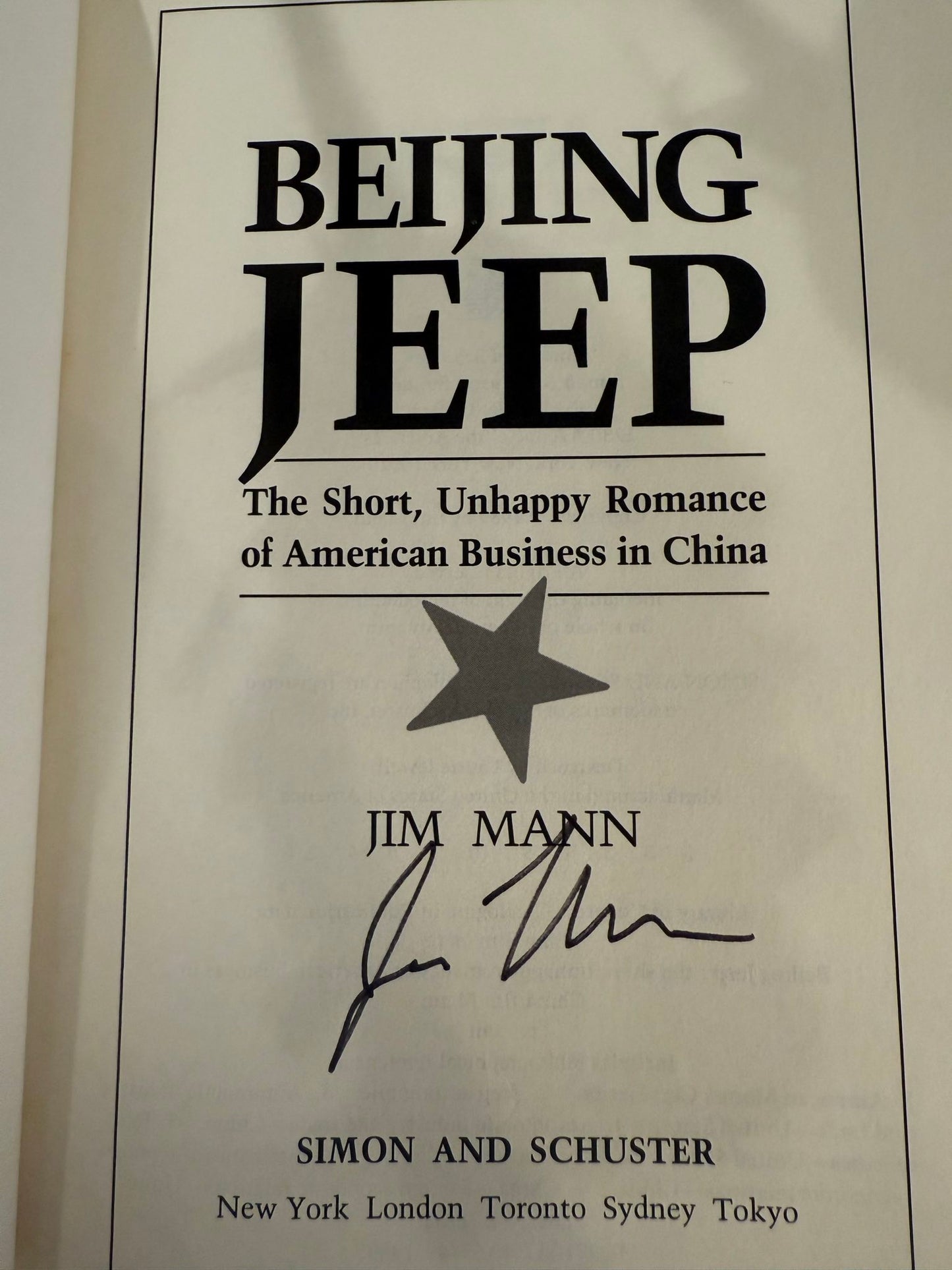 Beijing Jeep (Signed by Author)